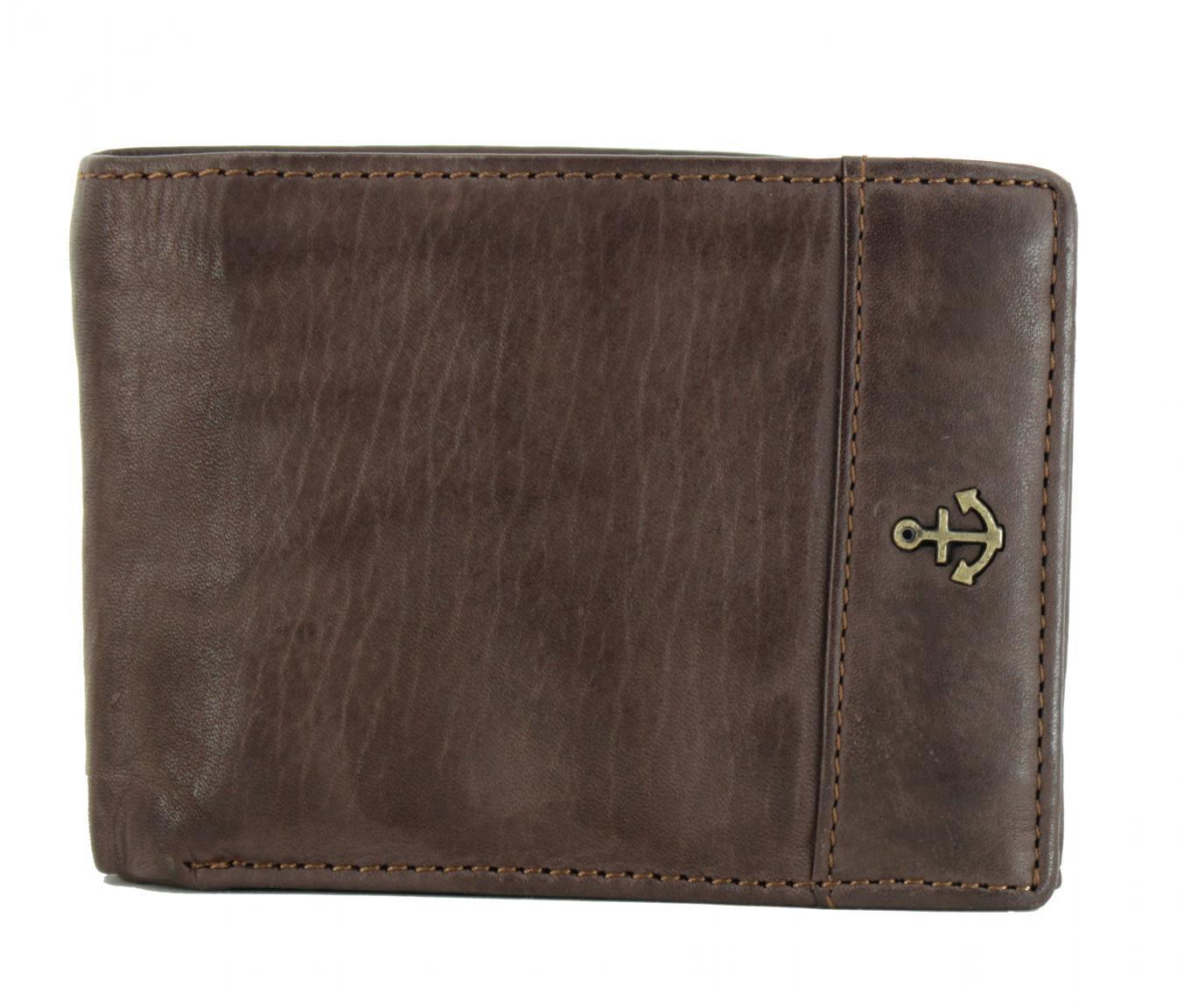 Harbour 2nd Brieftasche mit Münzfach August Brown Leder