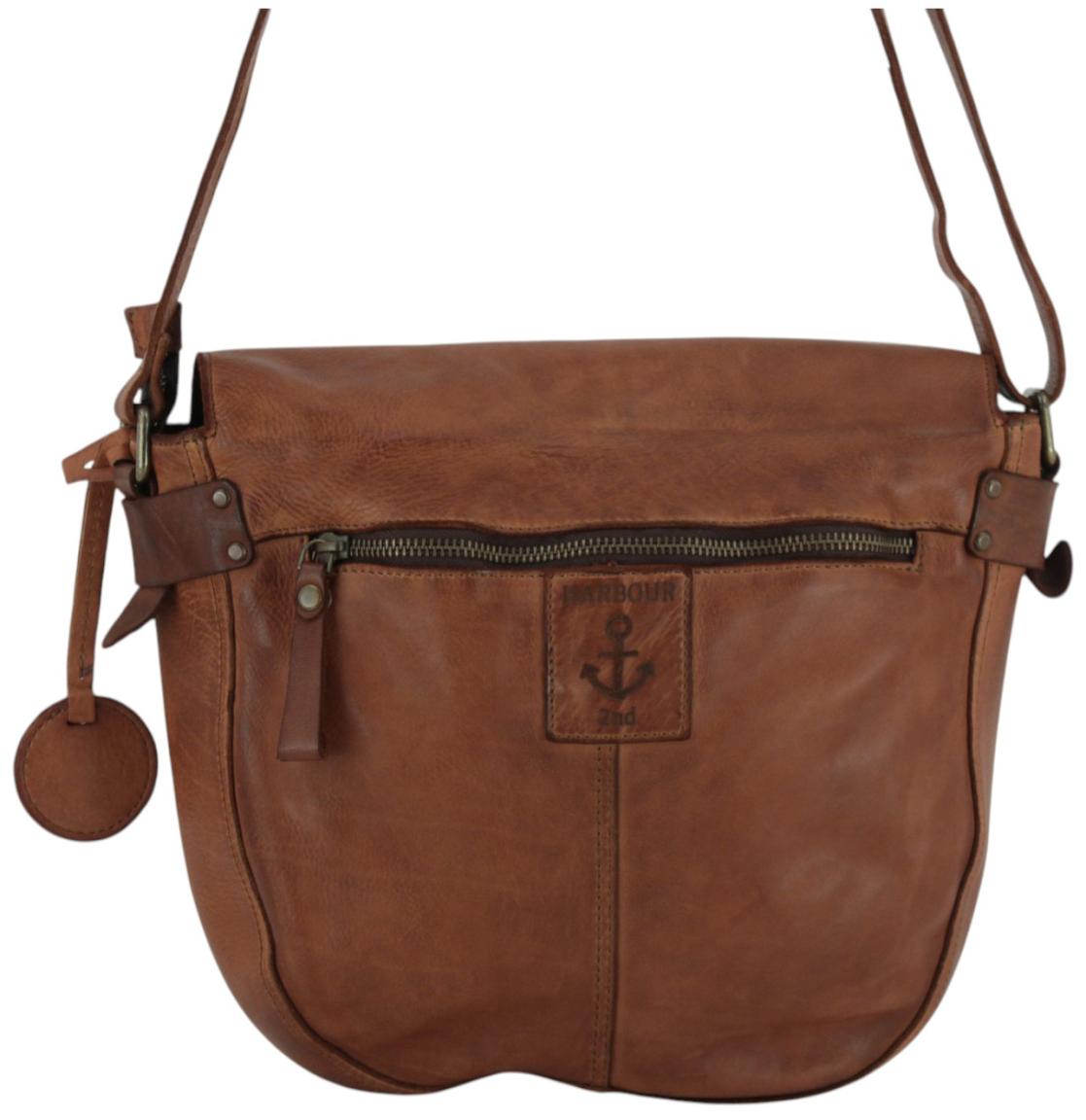 Harbour 2nd Emmeline Saddlebag Überschlagtasche Leder Cognac - Braun