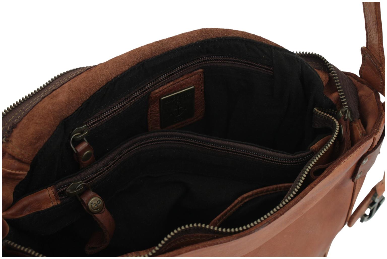 Harbour 2nd Emmeline Saddlebag Überschlagtasche Leder Cognac - Braun