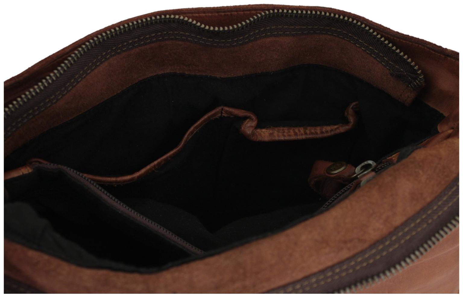 Harbour 2nd Emmeline Saddlebag Überschlagtasche Leder Cognac - Braun