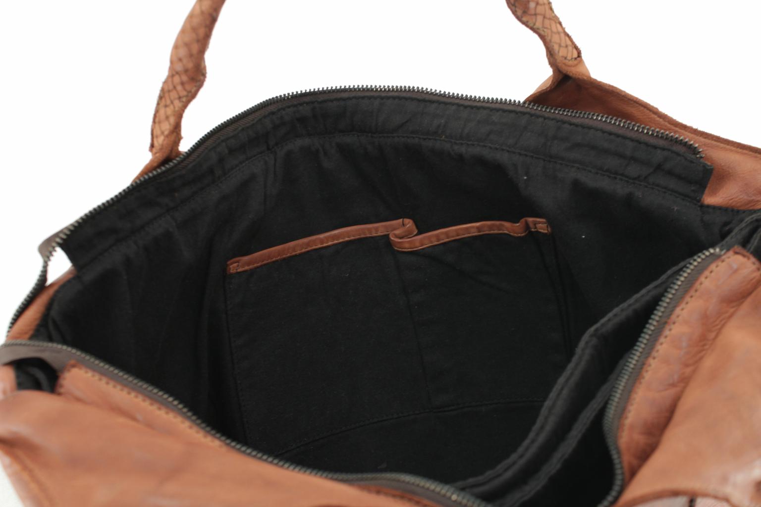 Harbour 2nd  Fashion Lights Shoppertasche Venezia cognacbraun Laptop