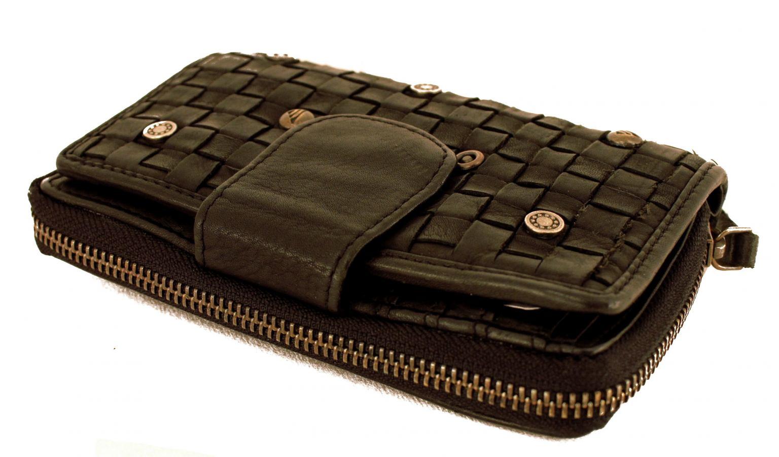 Harbour 2nd Flecht Portemonnaie Lucinda Mustard gelb Nieten