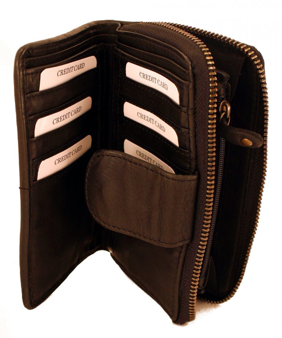 Harbour 2nd Flecht Portemonnaie Lucinda Mustard gelb Nieten