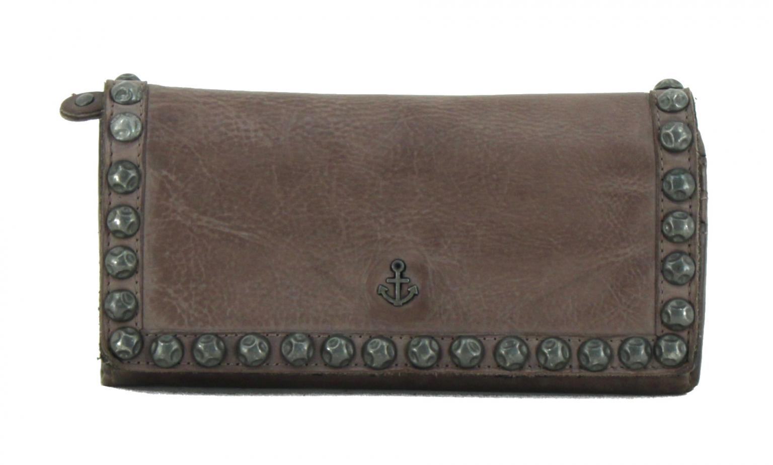 Harbour 2nd Geldbörse Vintage Lissy Grey Plain and Studs graubraun
