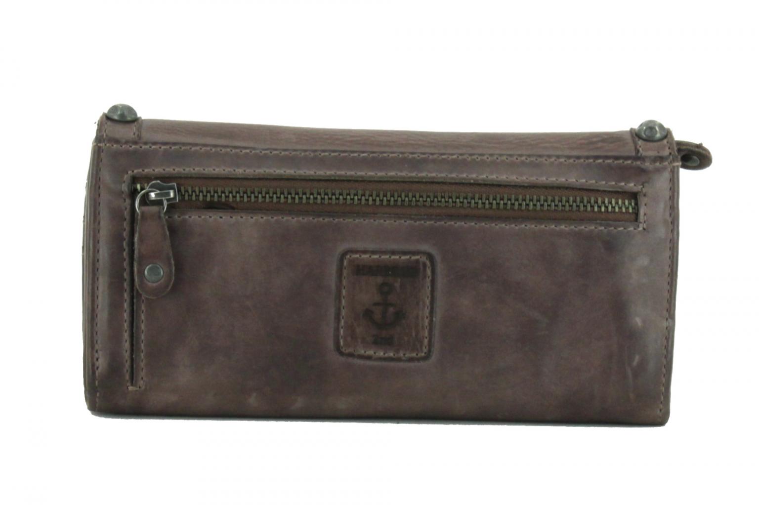 Harbour 2nd Geldbörse Vintage Lissy Grey Plain and Studs graubraun