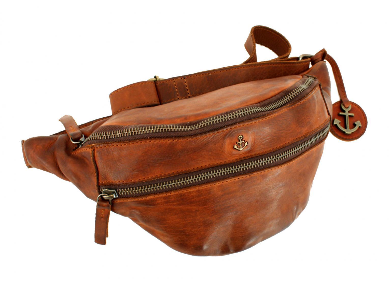 Harbour 2nd Huckleberry Gurteltasche Leder Cognac Braun