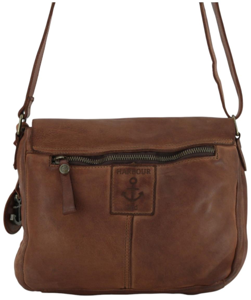 Harbour 2nd Laurel Saddlebag Überschlagtasche Leder - Braun