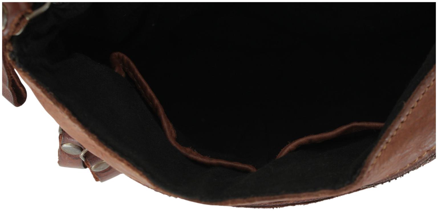 Harbour 2nd Laurel Saddlebag Überschlagtasche Leder Ash - Schwarz