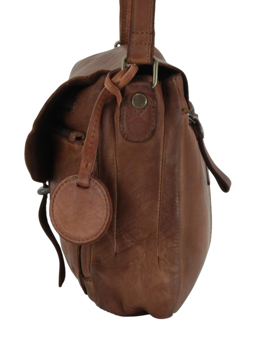 Harbour 2nd Laurel Saddlebag Überschlagtasche Leder Cognac - Braun