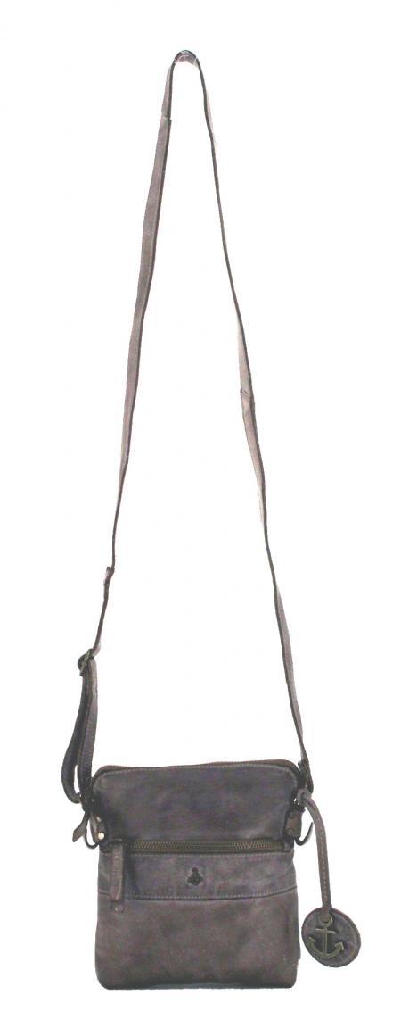Harbour 2nd Schultertasche Taliza Navy dunkelblau Leder