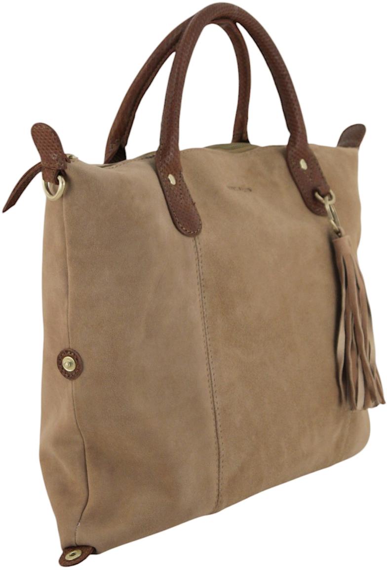 Harbour 2nd Sofia M Totebag Velours - Braun