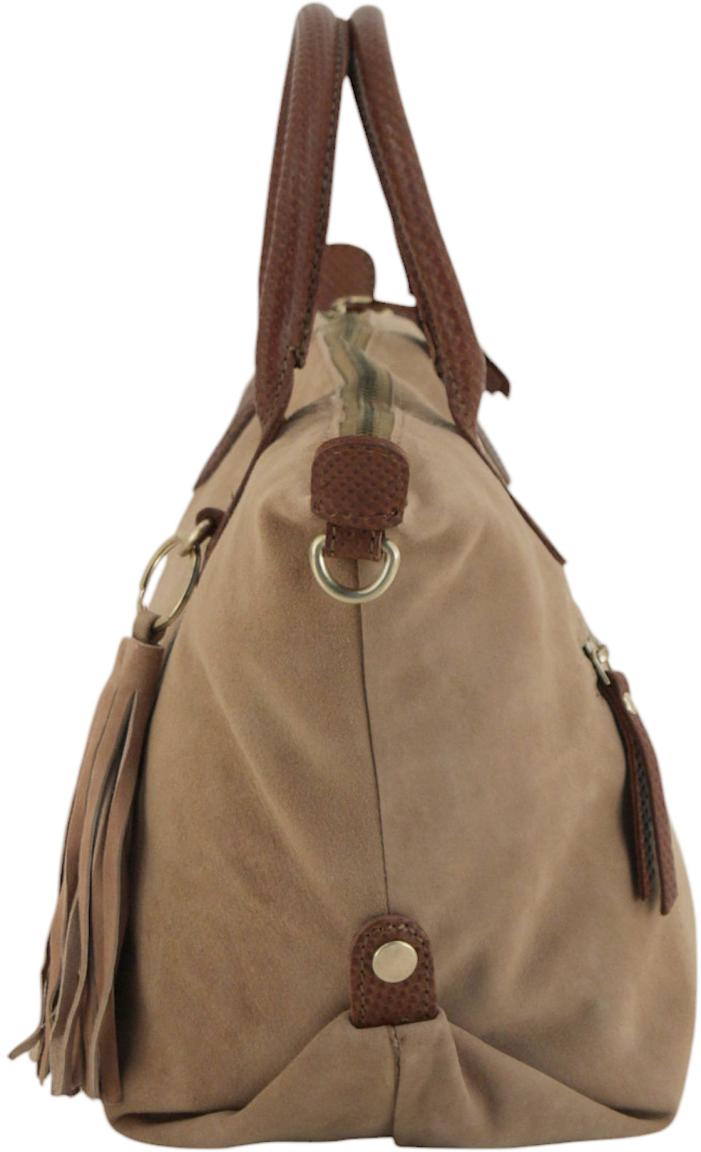 Harbour 2nd Sofia M Totebag Velours Hazelnut - Hellbraun