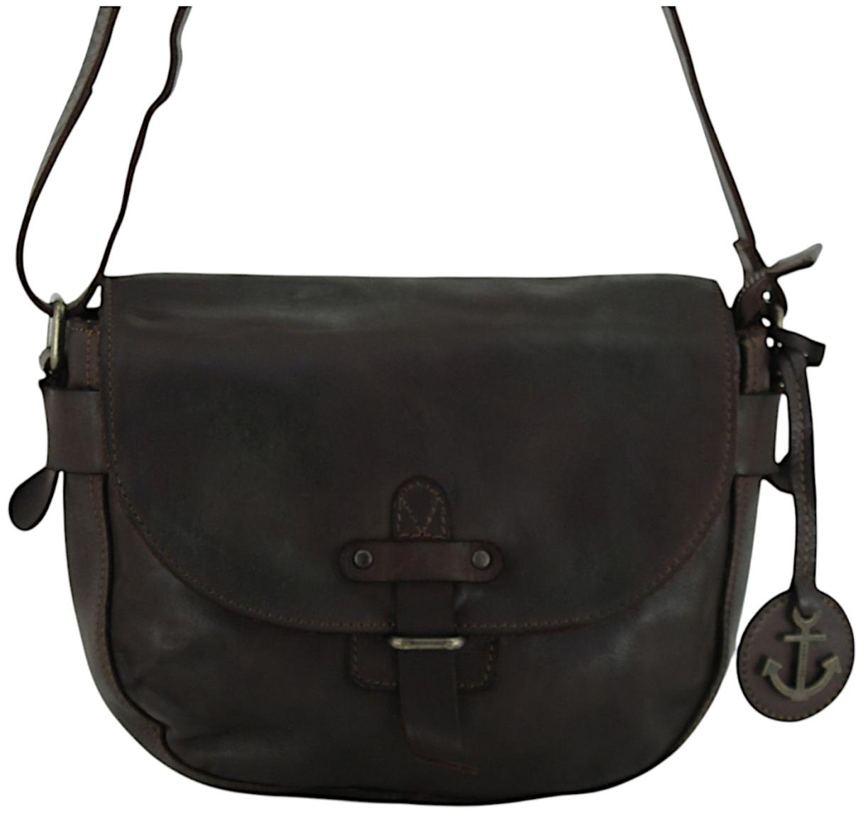 Harbour 2nd Theresia Saddlebag Überschlagtasche Leder - Braun
