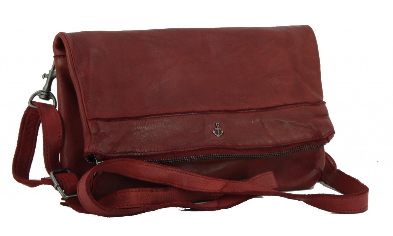 Harbour 2nd Umhängetasche Clutch Adina Red klappbar dunkelrot