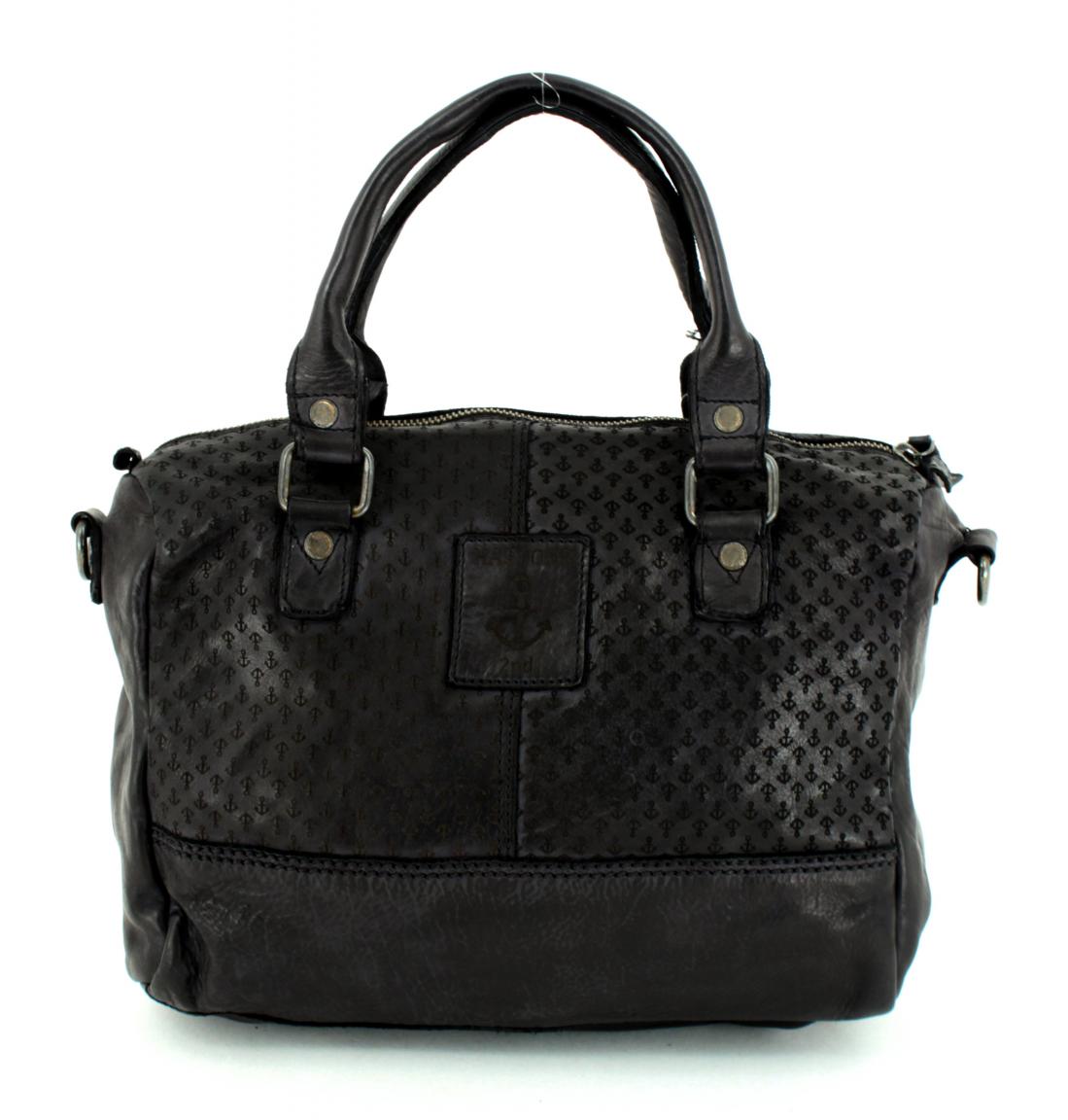 Harbour 2nd Viviana Ledertasche Anker ASH schwarz