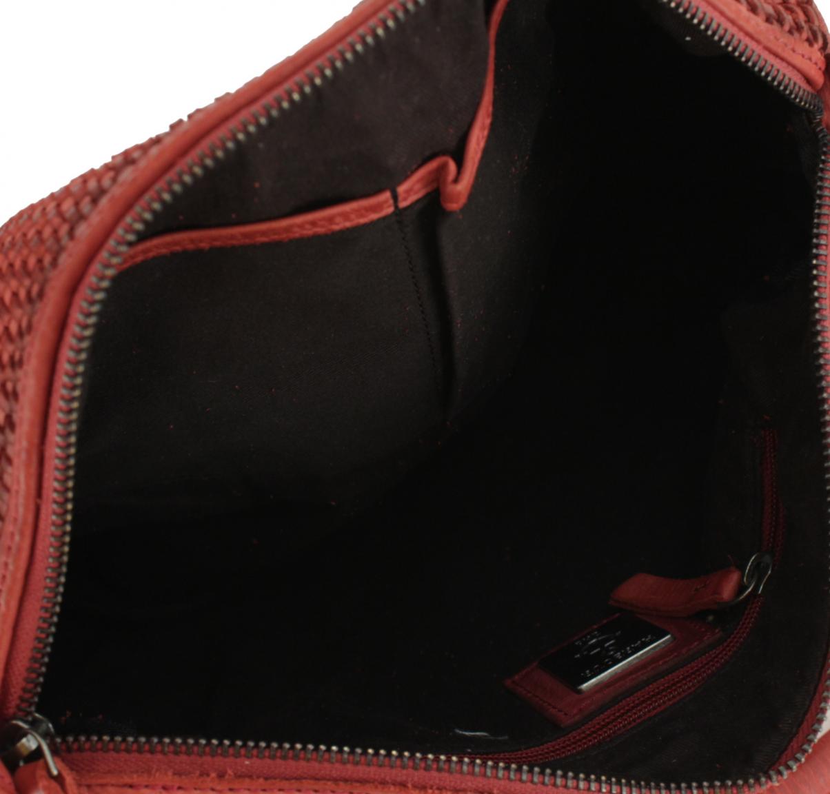 Harbour2nd Damenschultertasche Red Carolyn Soft Weaving 2 rot