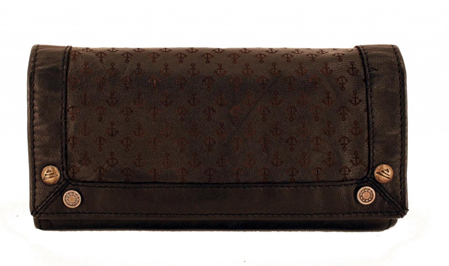 Harbour2nd Geldtasche Dagmar Anker Leder ASH schwarz
