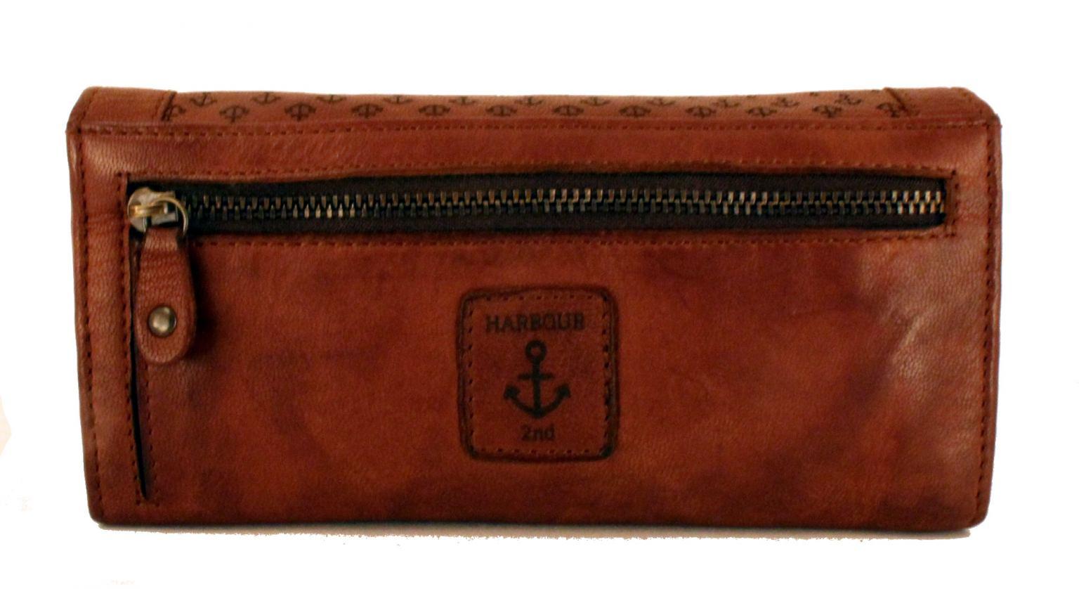 Harbour2nd Geldtasche Dagmar Anker Leder ASH schwarz