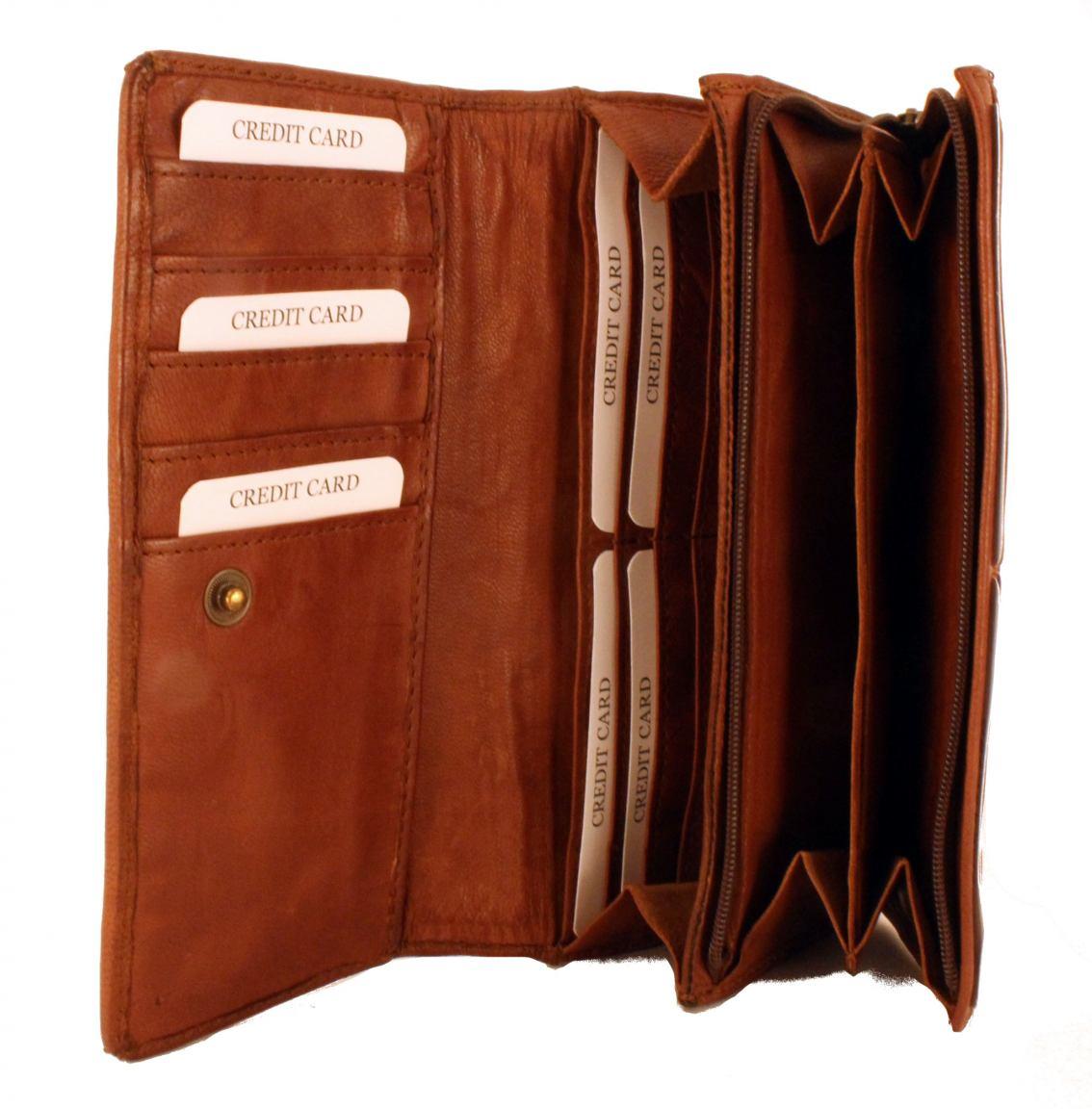 Harbour2nd Geldtasche Dagmar Anker Leder ASH schwarz