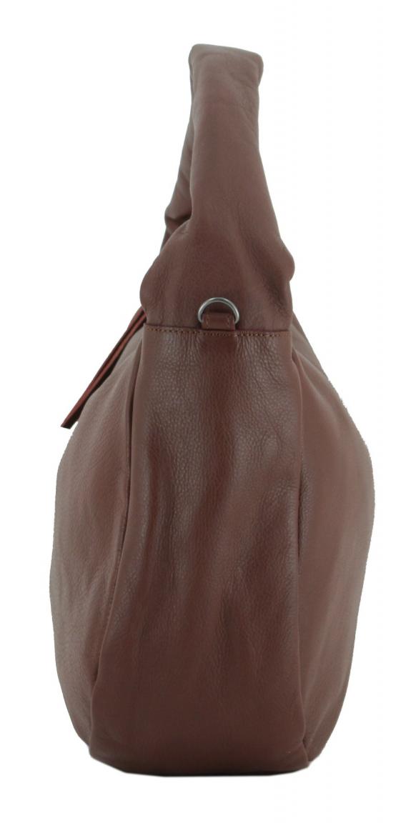 Harbour2nd Hobobag Melissa Cognac Webgurt Beige