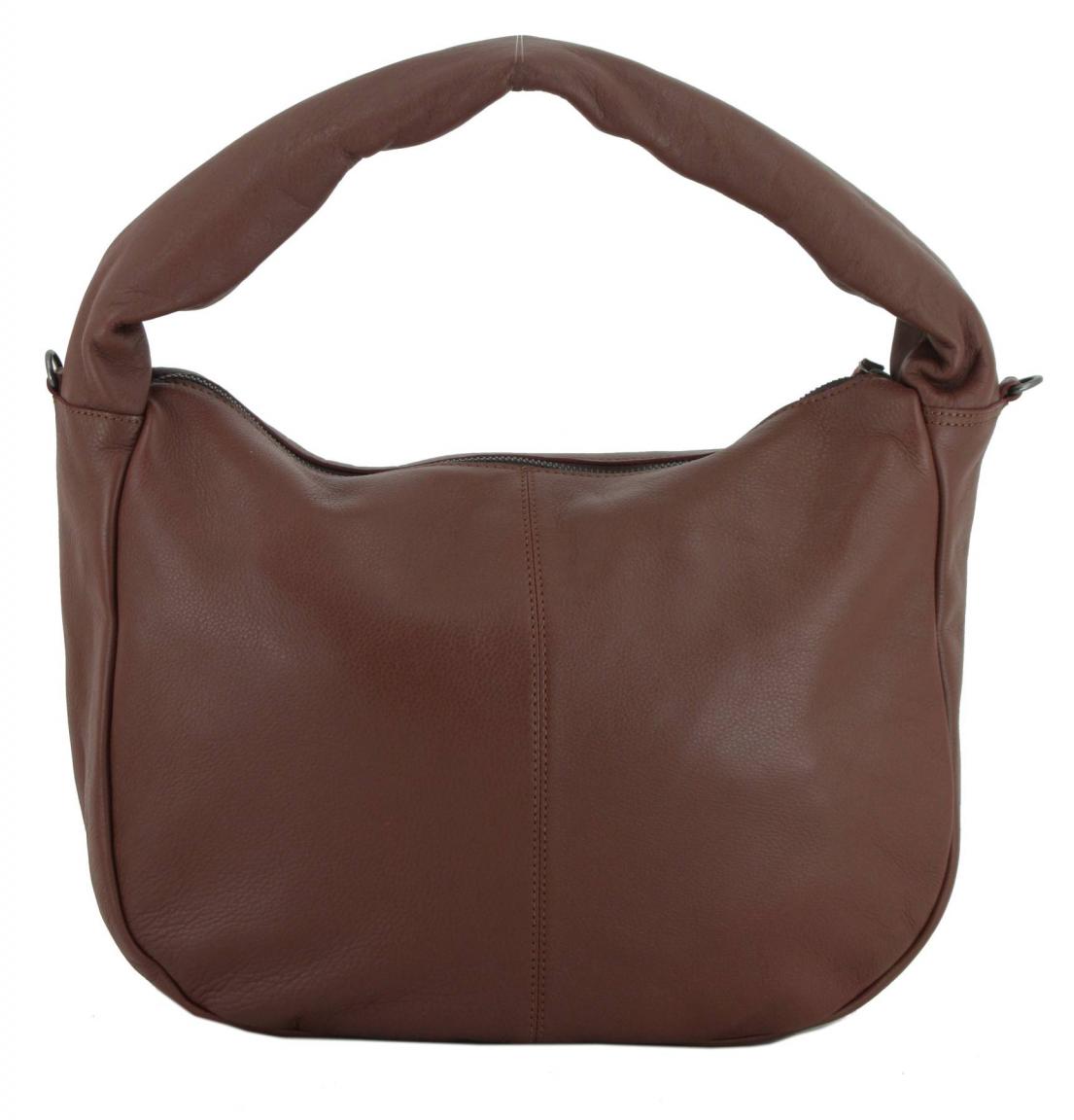 Harbour2nd Hobobag Melissa Cognac Webgurt Beige