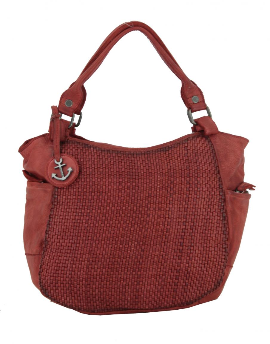 Harbour2nd Milva Red Henkeltasche rot Soft Weaving