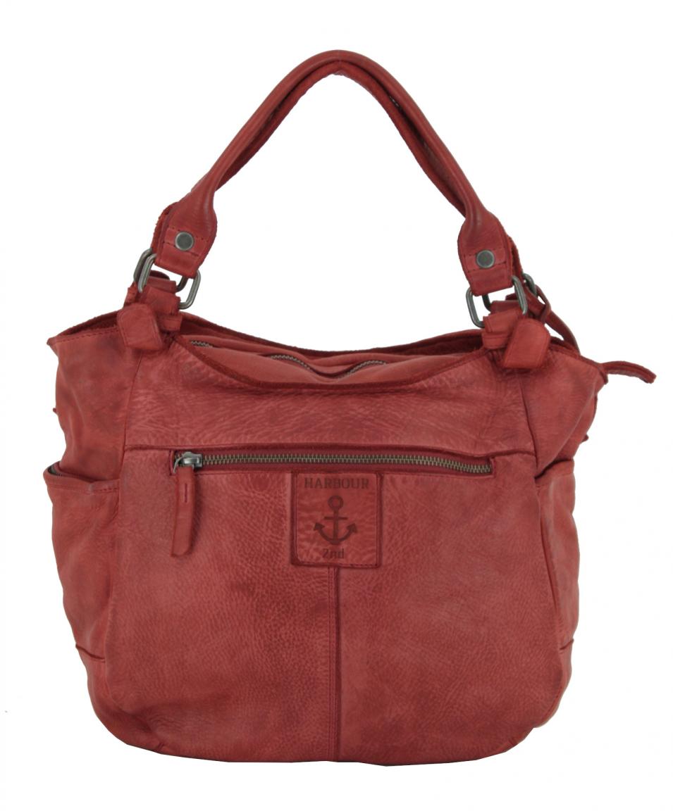 Harbour2nd Milva Red Henkeltasche rot Soft Weaving