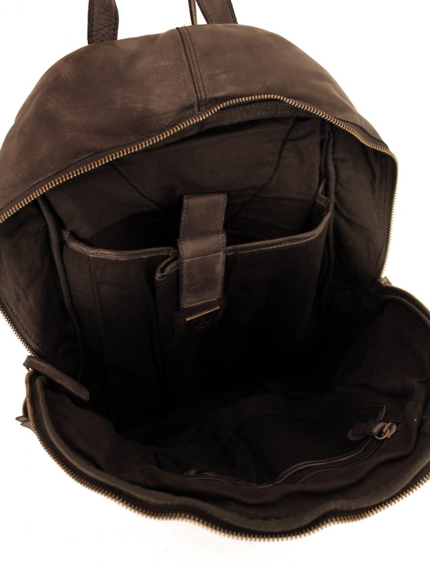 Harbour2nd Rucksack Anker cc-Twik Reißverschluss dunkelbraun