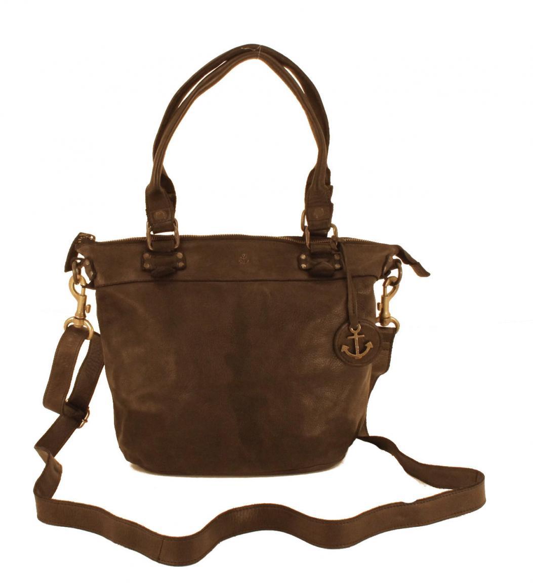 Harbour2nd Schultertasche al-Bianca Leder Vintage Cognac