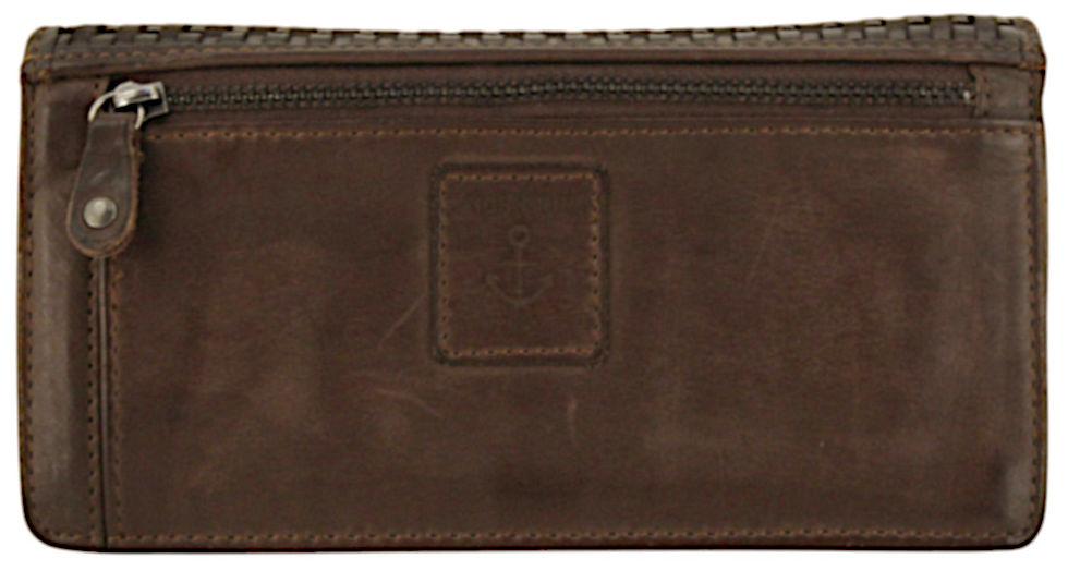 Harbour2nd Weaving Geldbörse Shelly dunkelbraun Leder