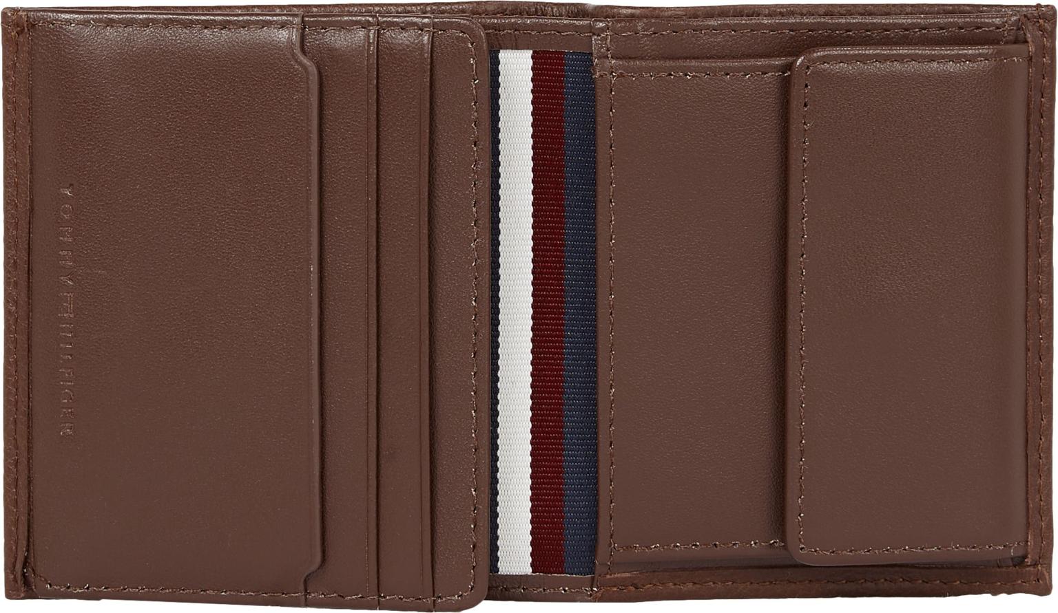 Haselnussbraun Geldbörse Männer hochformat Tommy Hilfiger Premium