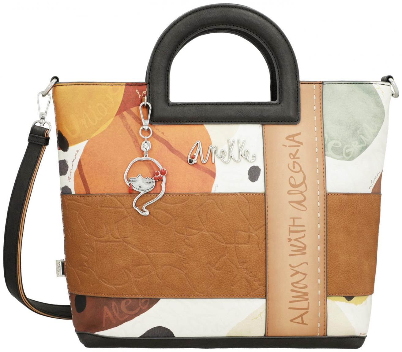 Henkeltasche Anekke Alma Alegria braun bunt Spanien