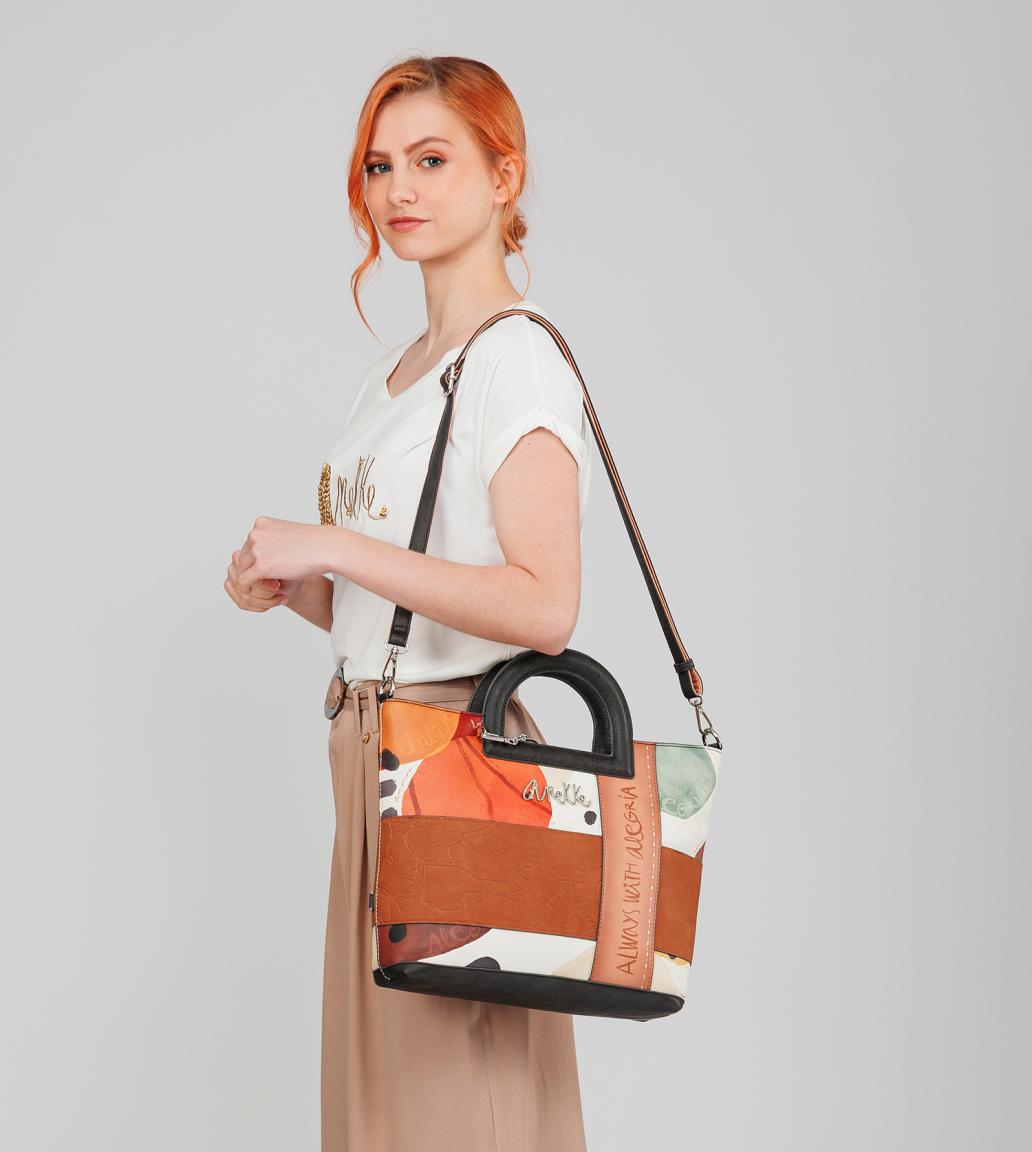 Henkeltasche Anekke Alma Alegria braun bunt Spanien