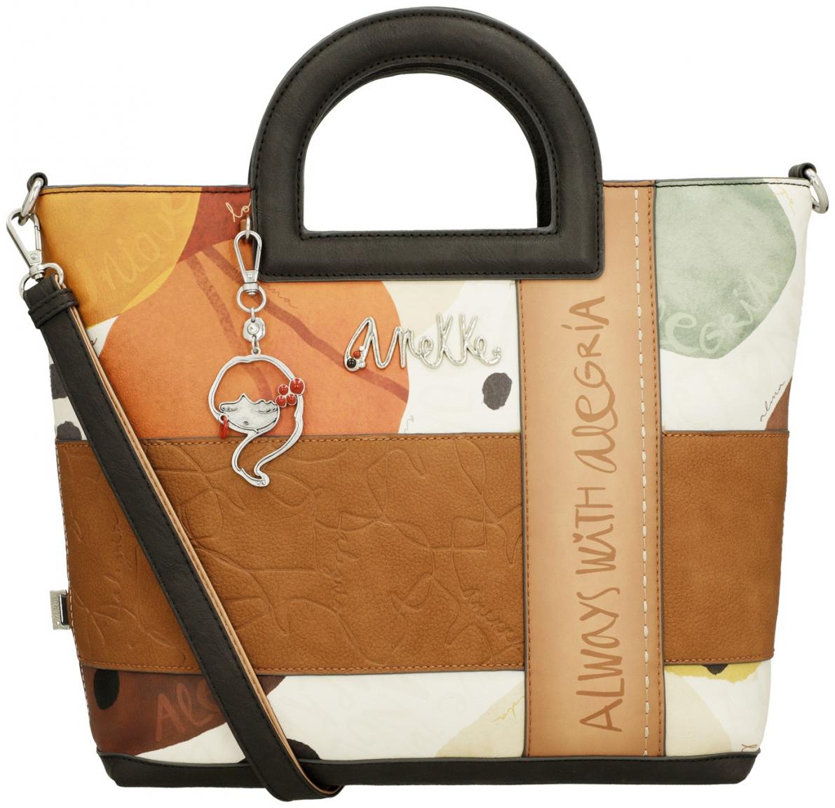 Henkeltasche Anekke Alma Alegria braun bunt Spanien