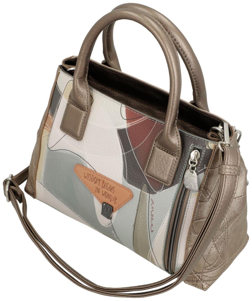 Henkeltasche Anekke beige Sophia bunt antik Griechenland metallic