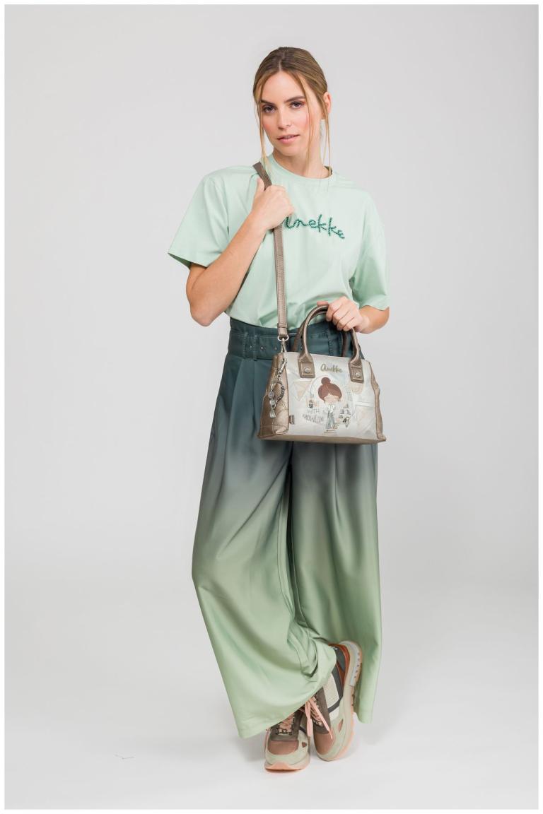 Henkeltasche Anekke beige Sophia bunt antik Griechenland metallic