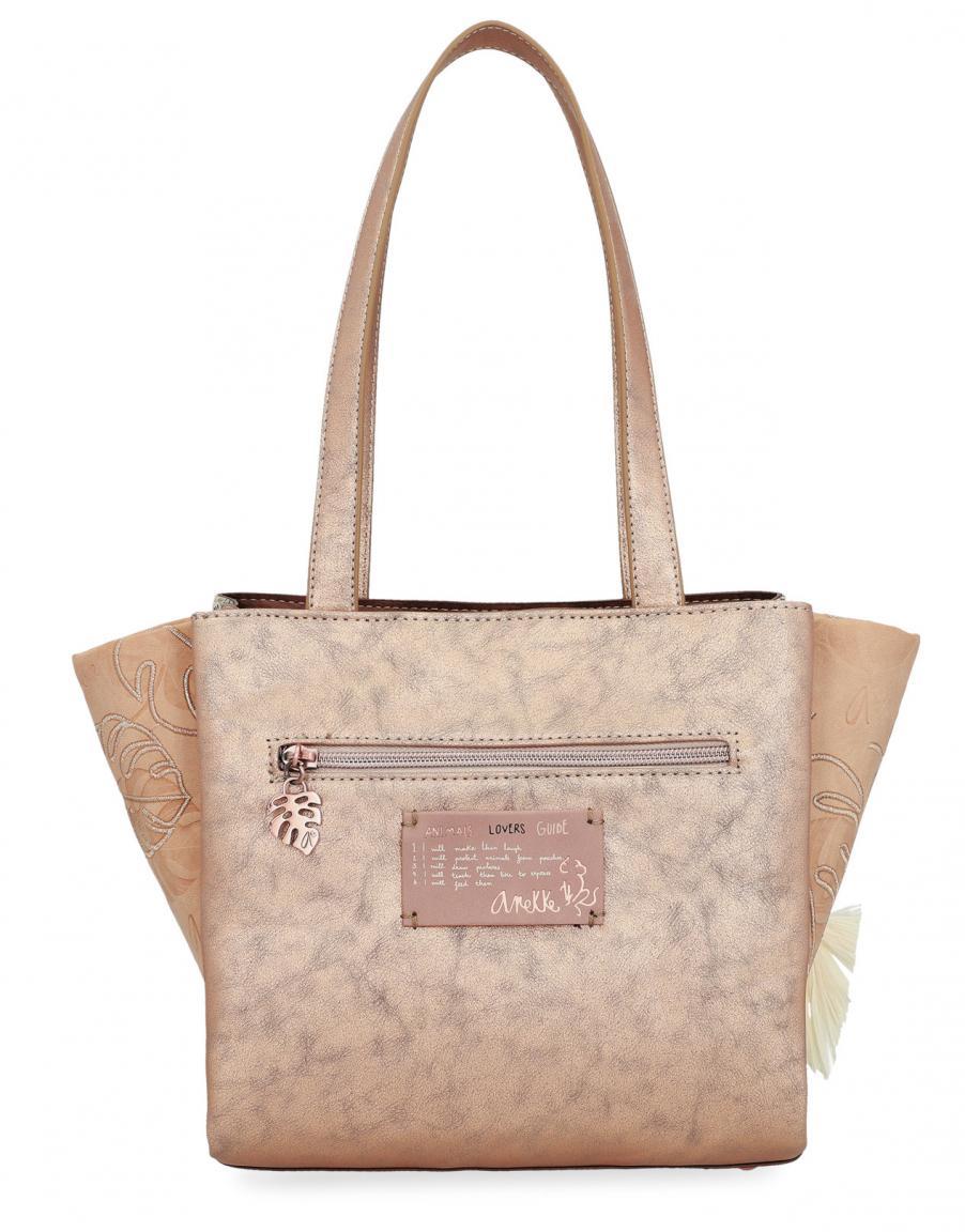 Henkeltasche Bastanhänger bunt Anekke Jungle Strasssteine