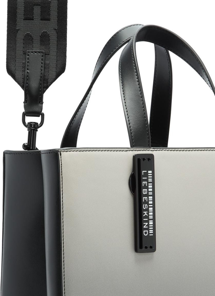 Henkeltasche Farbverlauf grau schwarz Liebeskind Paper Bag Tote M