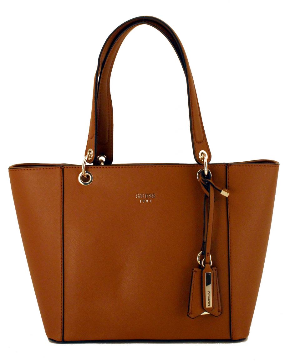 Henkeltasche Guess Kamryn black Logoprägung Anhänger 1981