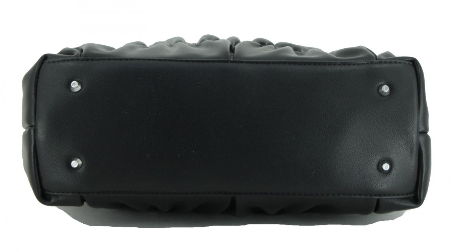 Henkeltasche L.Credi Demy schwarz Kisslock Schultergurt