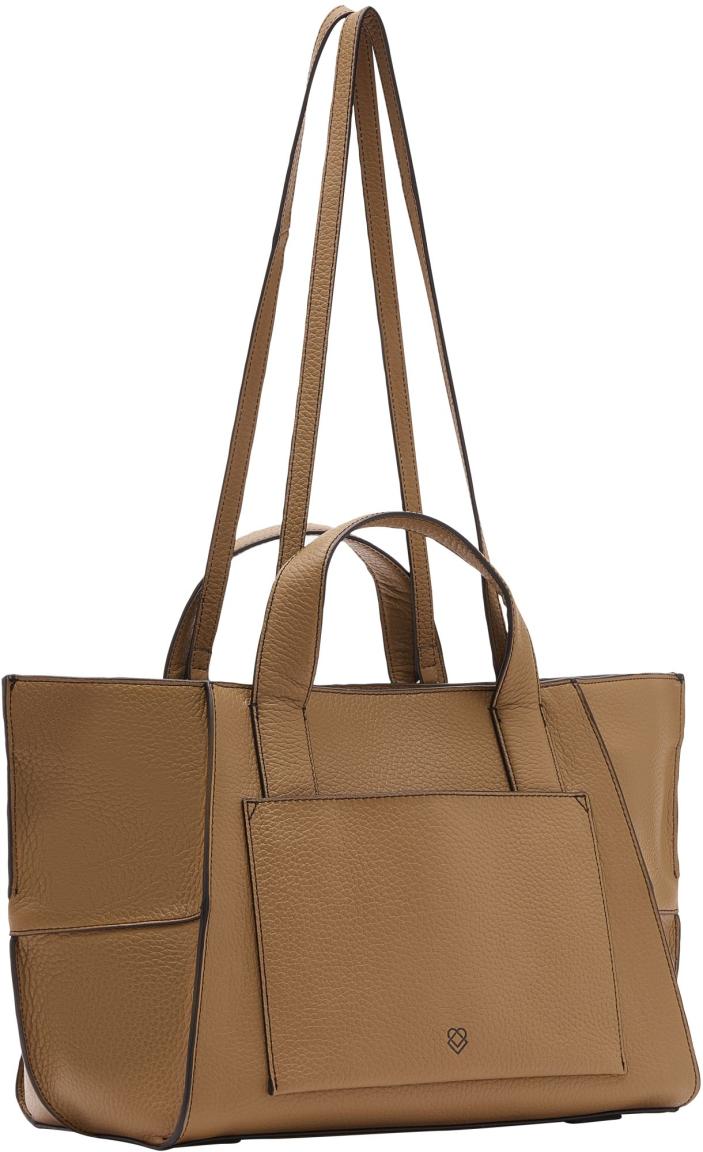 Henkeltasche Liebeskind Mia Satchel L Tiramisu braun Echtleder 