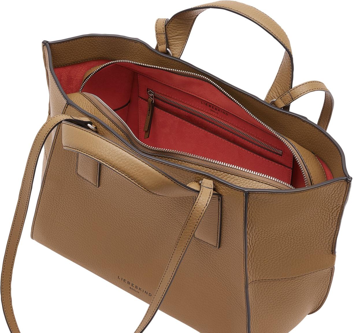 Henkeltasche Liebeskind Mia Satchel L Tiramisu braun Echtleder 