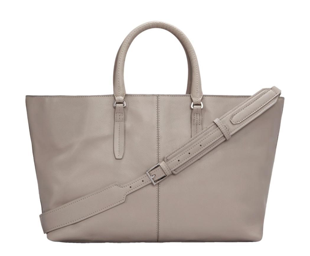 Henkeltasche Liebeskind SatchelLE9 grau Softleder String grey