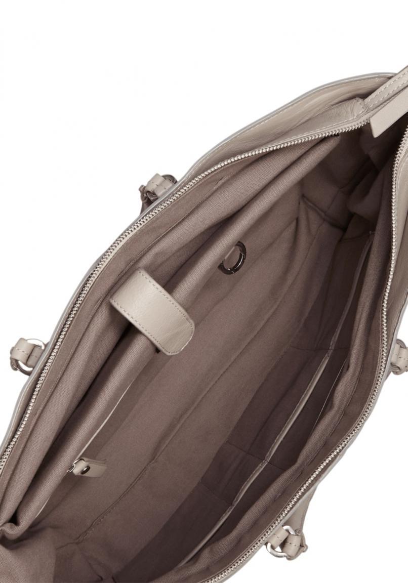 Henkeltasche Liebeskind SatchelLE9 grau Softleder String grey