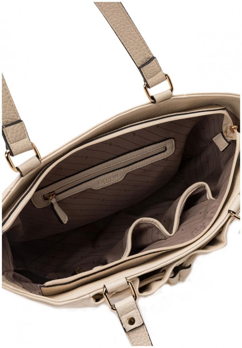 Henkeltasche Oralie Large L.CREDI Creme nachhaltig