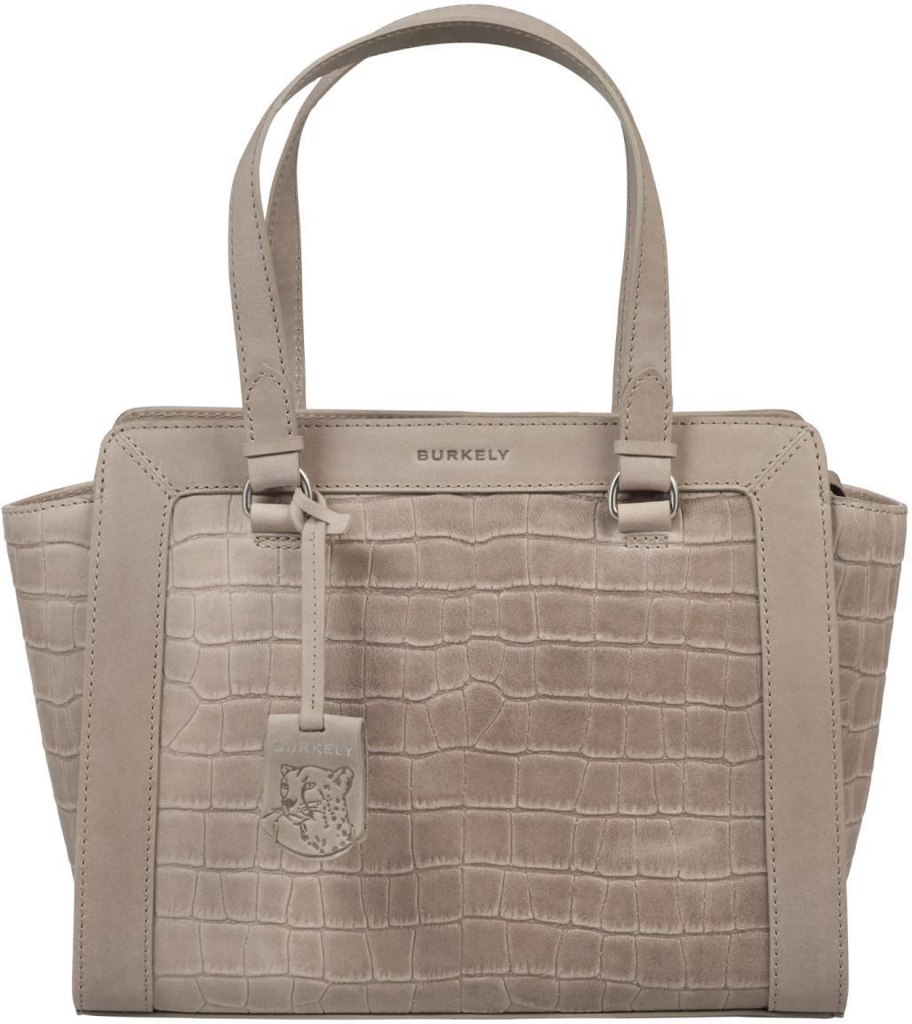 Henkeltasche Reptiloptik grau Burkely Icon Ivy Handbag Light Grey