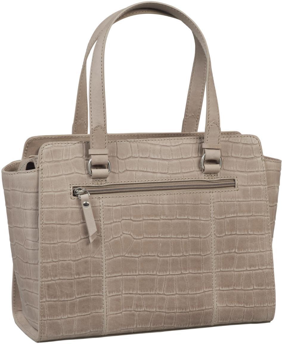 Henkeltasche Reptiloptik grau Burkely Icon Ivy Handbag Light Grey