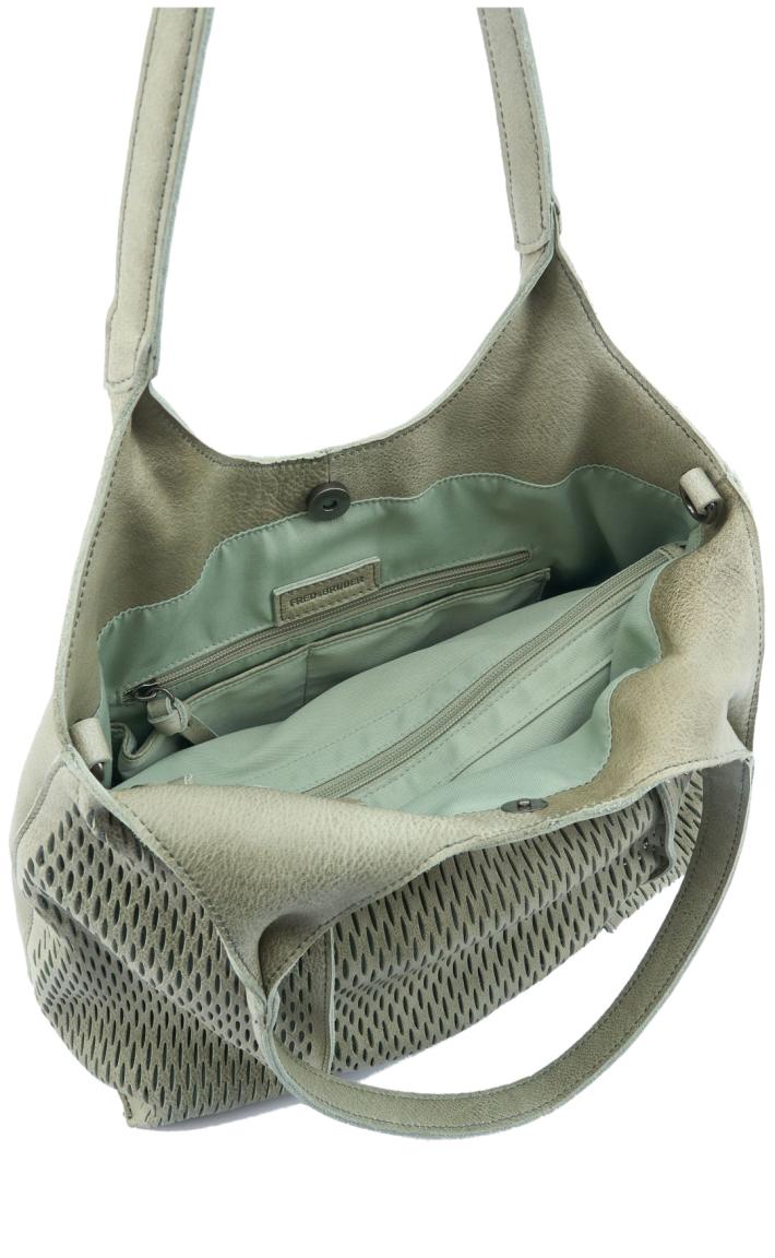 Henkeltasche Soft Cut FredsBruder Leaf Hellgrünes Leder