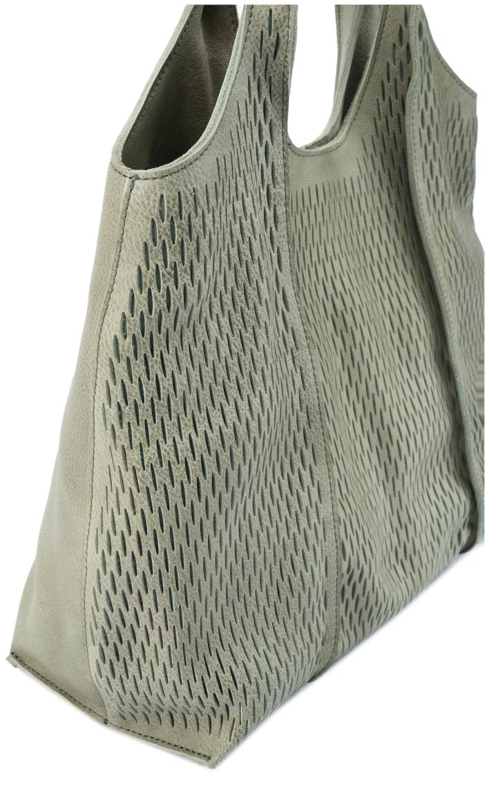 Henkeltasche Soft Cut FredsBruder Leaf Hellgrünes Leder