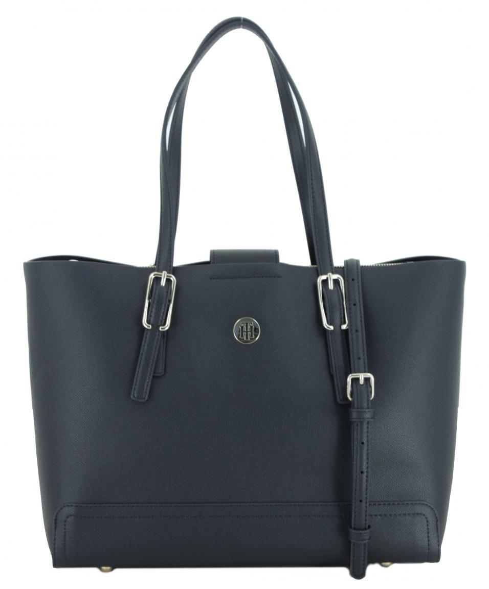 Henkeltasche Tommy Hilfiger Honey Med Tote Desert Sky dunkelblau